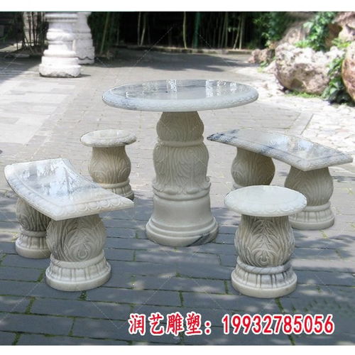 石桌凳 金华桌凳石头雕塑制作厂